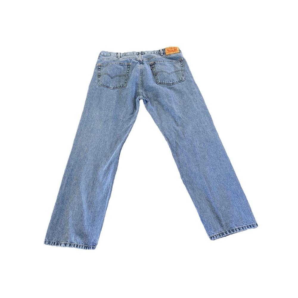 Levis 505 Jeans Mens 40x30 Blue Denim Straight Regular Fit Medium Wash Modern